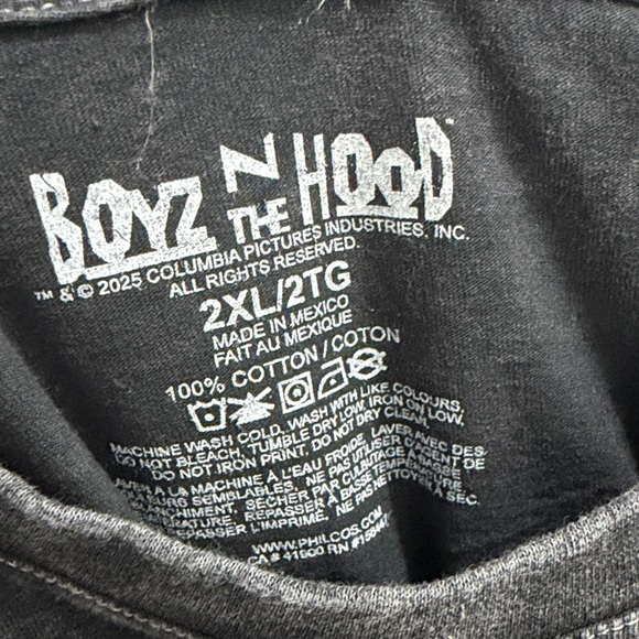 Official Boyz N The Hood Ice Cube Graphic Car Lean T-Shirt Size 2XL - Picture 3 of 4